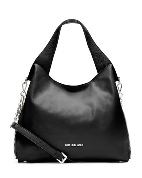 MICHAEL Michael Kors Large Devon Shoulder Tote - BLACK - 30S3SDVE3L