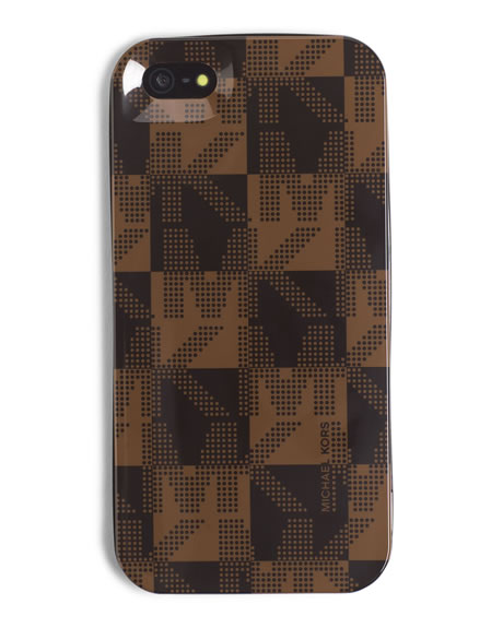 MICHAEL Michael Kors Checkerboard iPhone 5 Cover - BROWN - 32T4GELL1P