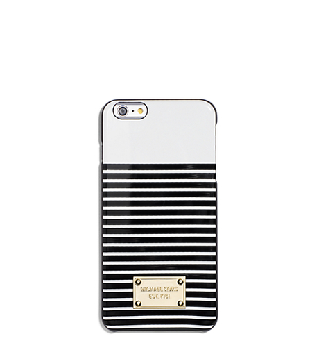 Striped Smartphone Case - WHITE/BLACK - 32S6GELL2R