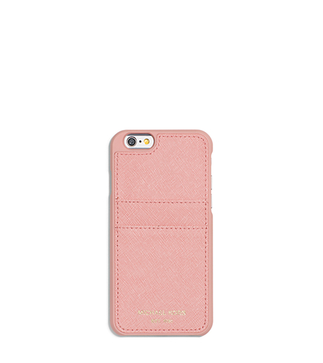 Saffiano Leather Smartphone Case - PALE PINK - 32S6GELL3L