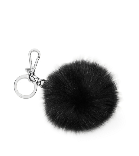 Extra-Large Fur Keychain - BLACK - 32H3MKCK4F