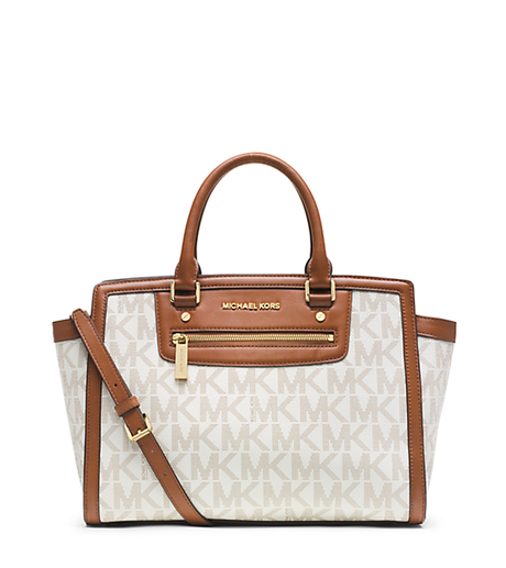 Selma Logo Large Satchel - VANILLA - 30T4GLZS3B