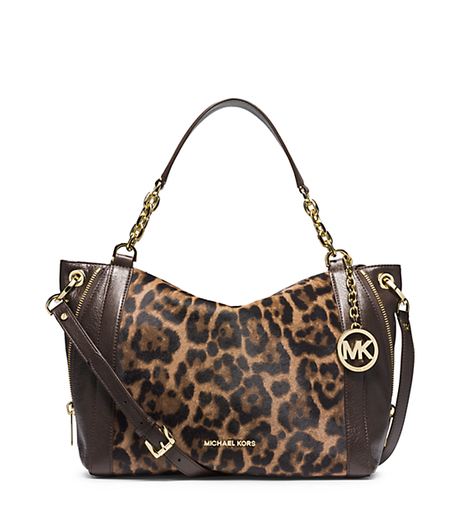 Stanthorpe Leopard Hair Calf Large Satchel -  - 30F4GSPS3H