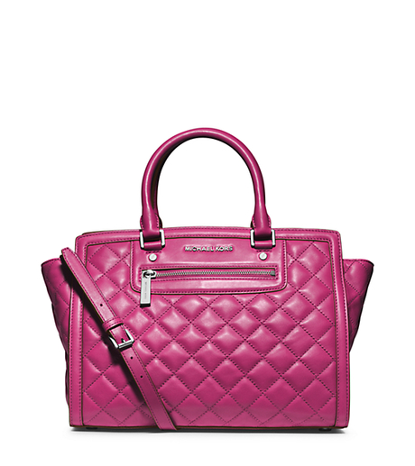 Selma Quilted Leather Large Satchel -  - 30F4SZQS3L
