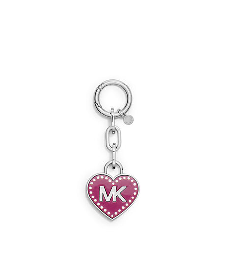 Logo Heart PavÃ©-Embellished Fob - DEEP PINK - 32F4MKCK1K