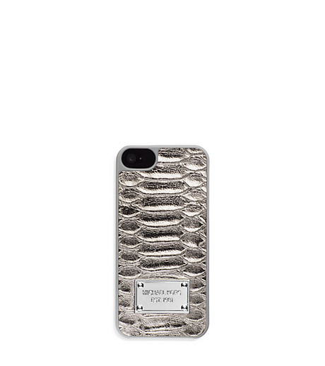 Lydia Python Pattern-Embossed Leather Phone Case -  - 32H4MELL1K
