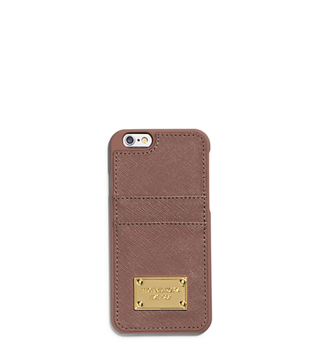 Saffiano Leather Pocket Case For iPhone 6 - DUSTY ROSE - 32H4GELL3L
