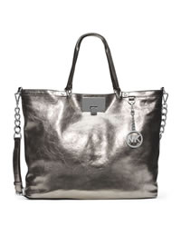 MICHAEL Michael Kors Large Channing Shoulder Tote - NICKEL - 30T4MCHE3M