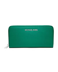 MICHAEL Michael Kors Jet Set Zip-Around Wallet - AQUA - 32T3STVE3L