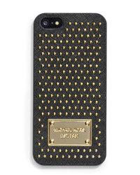 MICHAEL Michael Kors Electronics Studded Phone Cover - BLACK - 32F4GELL1K