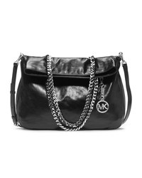 MICHAEL Michael Kors Large Lacey Fold-Over Tote - BLACK - 30F4SLCT3T