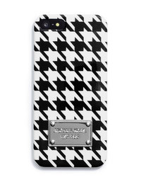 MICHAEL Michael Kors Houndstooth Phone Cover - BLACK/WHITE - 32F4SELL1U