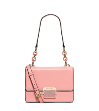 Cynthia Small Leather Shoulder Bag - PALE PINK - 30S6GCYL1N