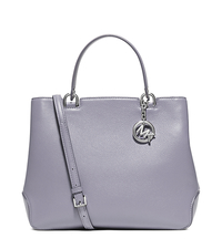 Anabelle Large Top-Zip Leather Tote - LILAC - 30S6SAPT3L