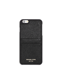 Saffiano Leather Smartphone Case - BLACK - 32S6GELL4L