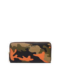 Jet Set Travel Camouflage Saffiano Leather Wallet - ONE COLOR - 32F4GTVE3R