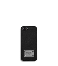 Saffiano Leather Phone Case for iPhone 5 - BLACK - 32S4SELL1L