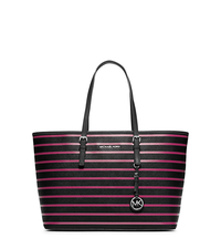 Jet Set Travel Striped Saffiano Leather Tote - ONE COLOR - 30F4SVST6R