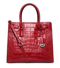 Dillon Large Crocodile Pattern-Embossed Leather Tote - ONE COLOR - 30H4SAIT3E