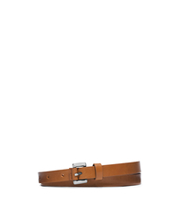 Skinny Loop Vachetta Leather Belt - LUGGAGE - 31T4PBLA5L
