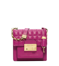 Gia Quilted Leather Small Crossbody - FUSCHIA - 31F4GGAX2L