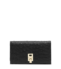 Miranda Ostrich Leather Continental Wallet - ONE COLOR - 37F4GMDE2O