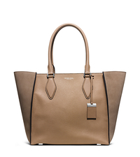 Gracie Large Suede and Leather Tote - DUNE - 31F5PGRT3Y