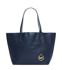Izzy Large Leather Tote - NAVY/PALE BLUE - 30S5GZYT7U
