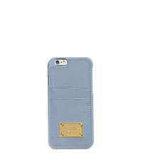 Saffiano Leather Pocket Case For iPhone 6 - PALE BLUE - 32H4GELL3L