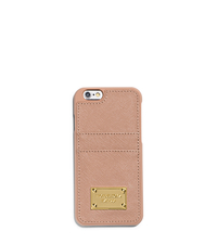 Saffiano Leather Pocket Smartphone Case - BLUSH - 32H4GELL3L