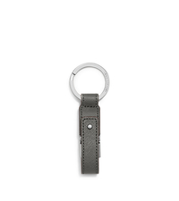 Saffiano Leather USB Keychain - STEEL GREY - 32F5SELK8L