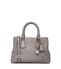 Camille Small Leather Satchel - PEARL GREY - 30H5SCAS1L