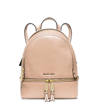 Rhea Extra-Small Leather Backpack - BALLET - 30S5GEZB8L